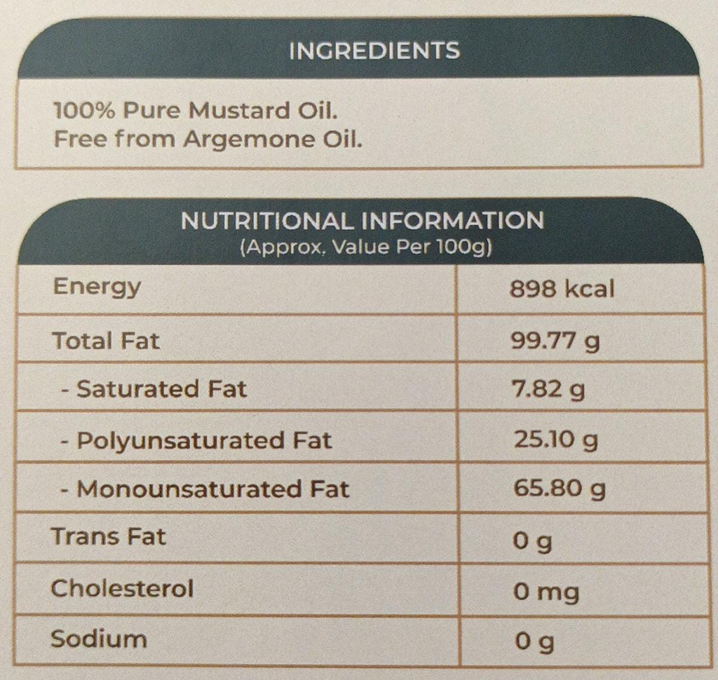 MUSTIVO™ Pure Kachi Ghani Mustard Oil | 100% Traditionally Extracted Sarson Ka Tel | Zero Cholesterol & Trans Fat | Rich in MUFA | Premium Edible Oil - 1 Litre