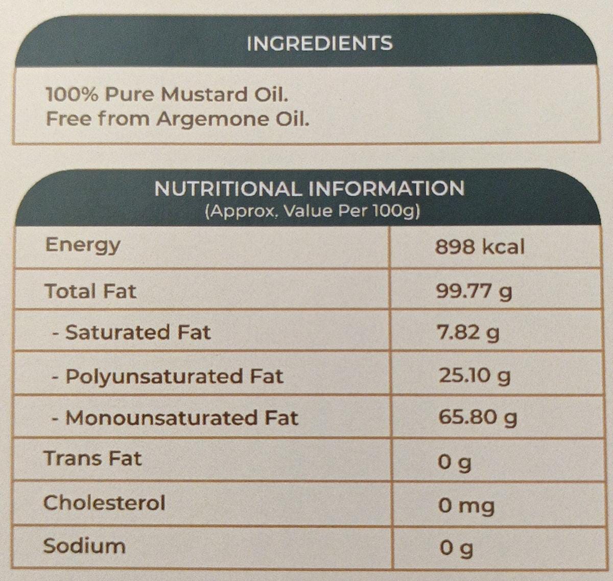 MUSTIVO™ Pure Kachi Ghani Mustard Oil | 100% Traditionally Extracted Sarson Ka Tel | Zero Cholesterol & Trans Fat | Rich in MUFA | Premium Edible Oil - 1 Litre